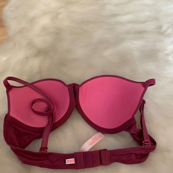 NWOT Victoria's Secret‎ Pink Bra, Maroon. 34A - Picture 5 of 5